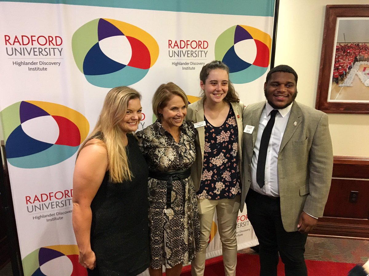 mekolichick's tweet photo. Thank you @katiecouric @donnabrazile &amp; @ananavarro for an engaging evening @radfordu grappling with critical concerns of our time. The #RadfordFamily continues the conversation @hips_radfordu @BrianOHemphill #HighlandersDiscover https://t.co/cpNLflePVS