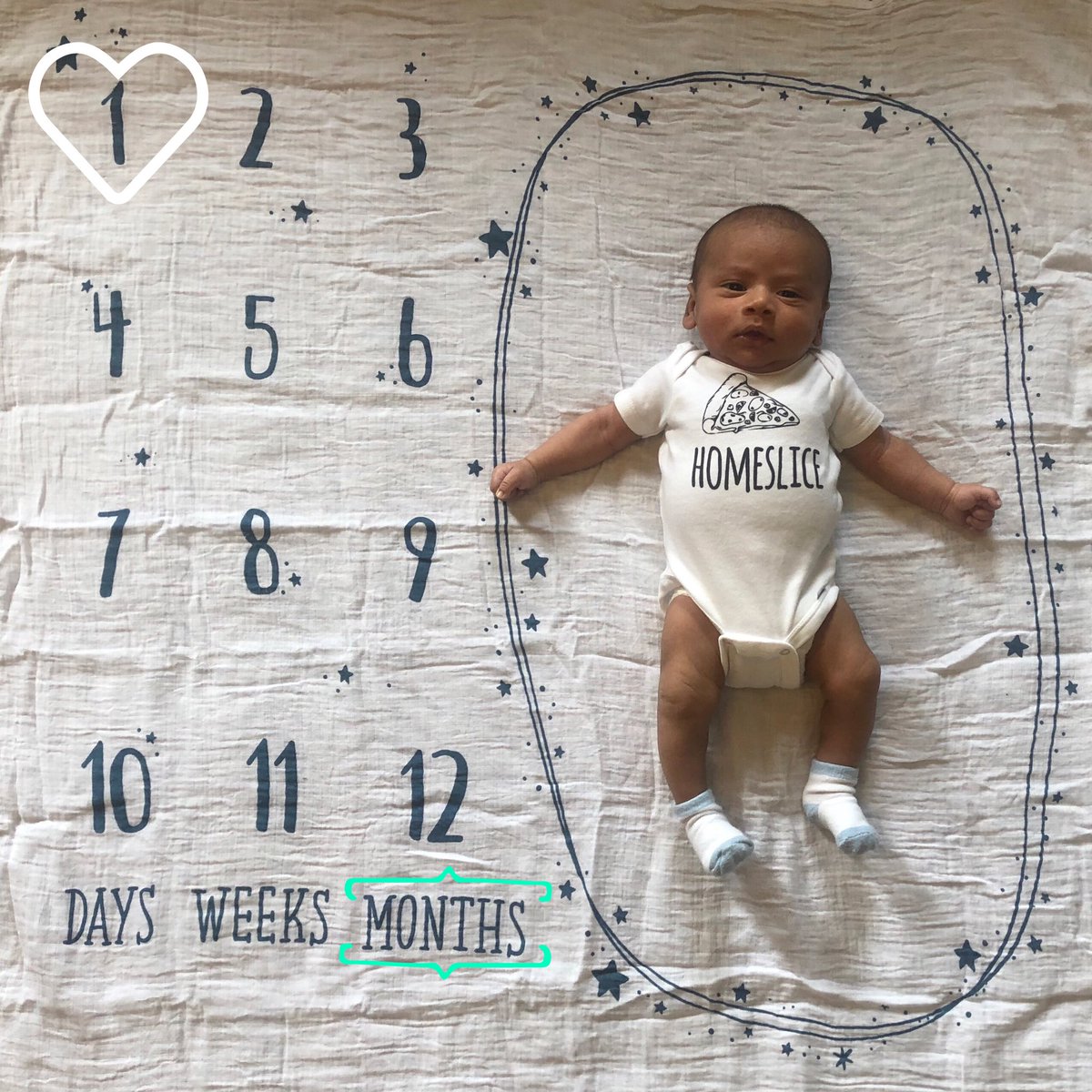 lyssa_gutierrez's tweet photo. WE DID IT!!! One month down of eating, pooping, and sometimes sleeping. https://t.co/xP3OAzIU9u