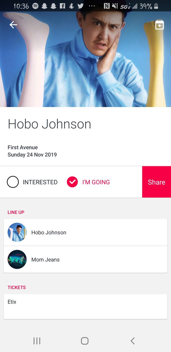 ima_monster_97's tweet photo. @_HoboJohnson let's fucking gooooo..... Get some scones!!! 💕 I'm so excited to see you live😍 #HoboJohnsonlive https://t.co/s0xd7YTLzW