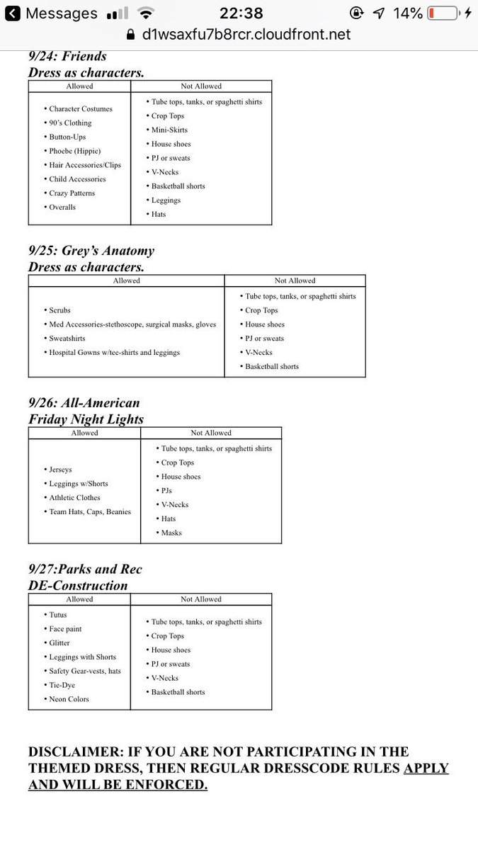 haleygarza01's tweet photo. DRESS UP DAYS FOR NEXT WEEK!!! I recommend to start planning outfits nowwww!!! 😆😆 @VictoriaISD #BOB19VHWS https://t.co/rQ92y17eDa
