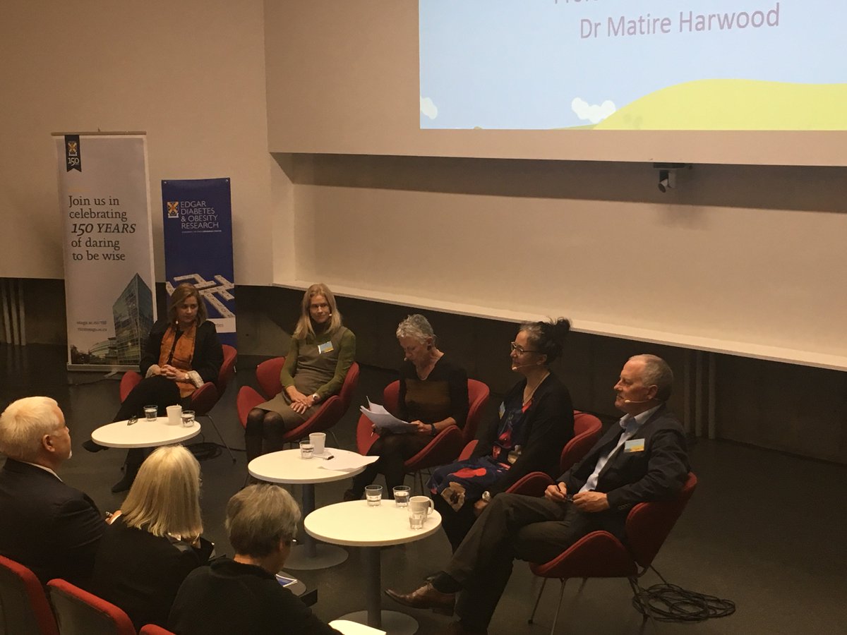 EDOR_NZ's tweet photo. The fourth and final session of today's Evidence to Everyday symposium is a panel discussion on the cost of food (in its very broadest sense) hosted by Kim Hill @SaturdayRNZ #E2EDOR https://t.co/STZA2b2RDD