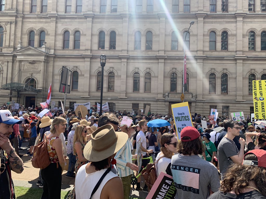 Starting the #climatestrike March in Brisbane. 
#FridaysForFuture #schoolstrike4climate #standupforwhatyoustandon #NotBusinessAsUsual
#buildagreeneconomy #auspol <a href="/ScottMorrisonMP/">Not ScoMo</a>