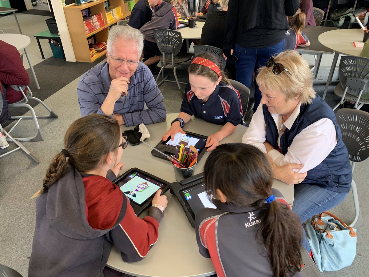 It was great to see our Grandparents getting hands on with our tamariki, teaching and learning with the iPad. #takpschool #EveryoneCanCreate #Grandparents <a href="/oliviaburt03/">oliviaburt03</a>