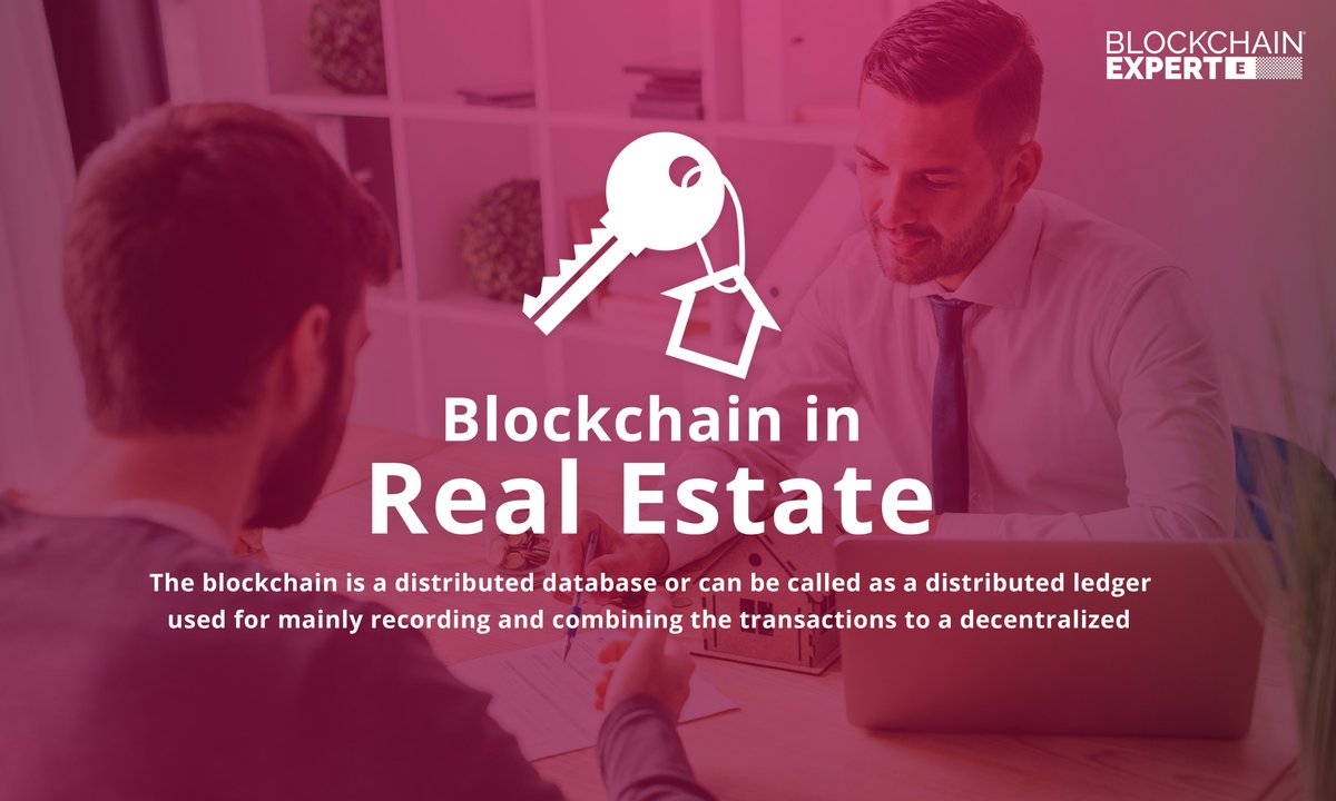 Blockchain in Real-Estate #Blockchain #technology in #realestate also removes the formalities pertaining to legal agreements and also eliminates the need for paper #money exchanges. Read Now: bit.ly/blockchain-rea… #blockchainexpert #tech #news #business #crypto #RealEstateNews