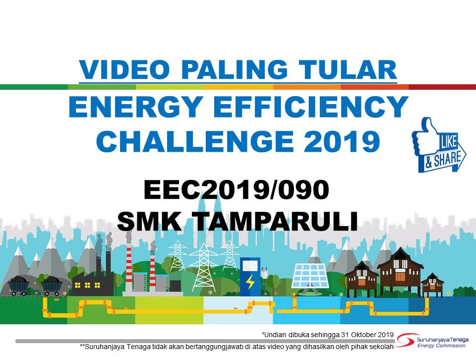 ST_Malaysia's tweet photo. #EnergyEfficiencyChallenge2019
SMK TAMPARULI
Anda rasa video ini menarik? Undi video pilihan anda dengan menekan butang Like dan Share. Undi sebelum 31 Oktober 2019.
Youtube: https://t.co/hdoAOmIry8
Facebook: https://t.co/ES6RbwMwtZ https://t.co/MXfZV3gpO2
