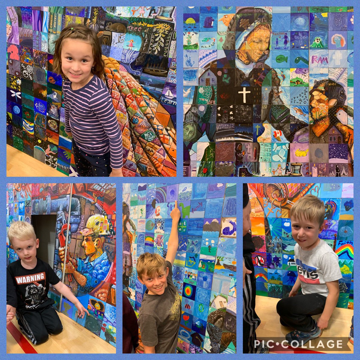Some of our #SAAKnights attended the <a href="/SisterAlphonse/">Sister Alphonse Academy</a> Legacy Murals unveiling and found the tile they painted! There will be many more excited to locate their pictures once the mural is placed outside the school! Simply amazing to see it come together! <a href="/GSACRD/">GSACRD</a>