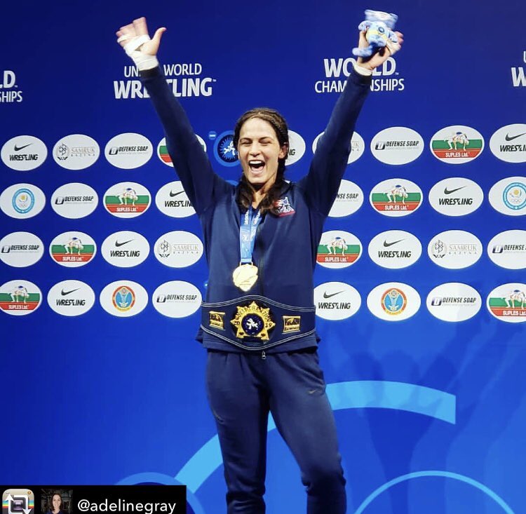 chatfieldsenior's tweet photo. Adeline Gray is a 5X World Champion! Congratulations!!! We are proud of you!! #chattyforlife @JeffcoAthletics https://t.co/KM0i6mI2sU