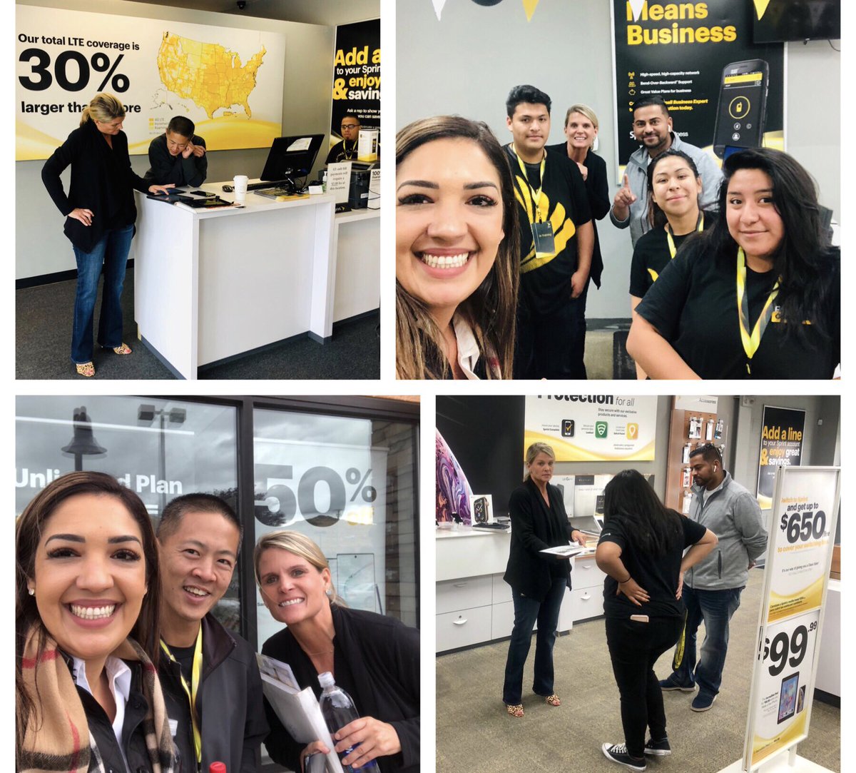 cazares_noelia's tweet photo. Bringing CL knowledge to our #EliteWireless #L3P doors in Reno. CM Heidi doing side by side coaching and role playing- great store visits! Special thanks to DMs Raja & Tyler for the hospitality. #NoZeroDoors #SprintBusiness @JJSprint @JamesLeeWC @Chris_Brydon @CherylKeeler8 https://t.co/FNDja2z3tS