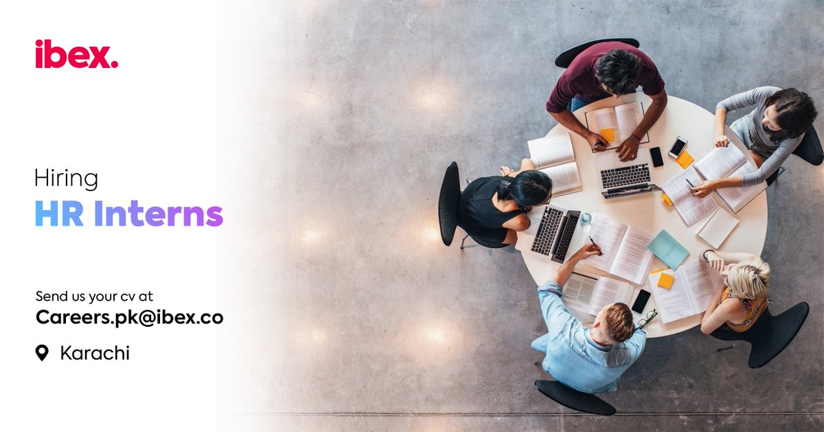 ibex_Pakistan's tweet photo. Looking for Internship in HR?
Send your CV at Careers.pk@ibex.co
Subject line "HR Internship" https://t.co/smdsgWZ9NM
