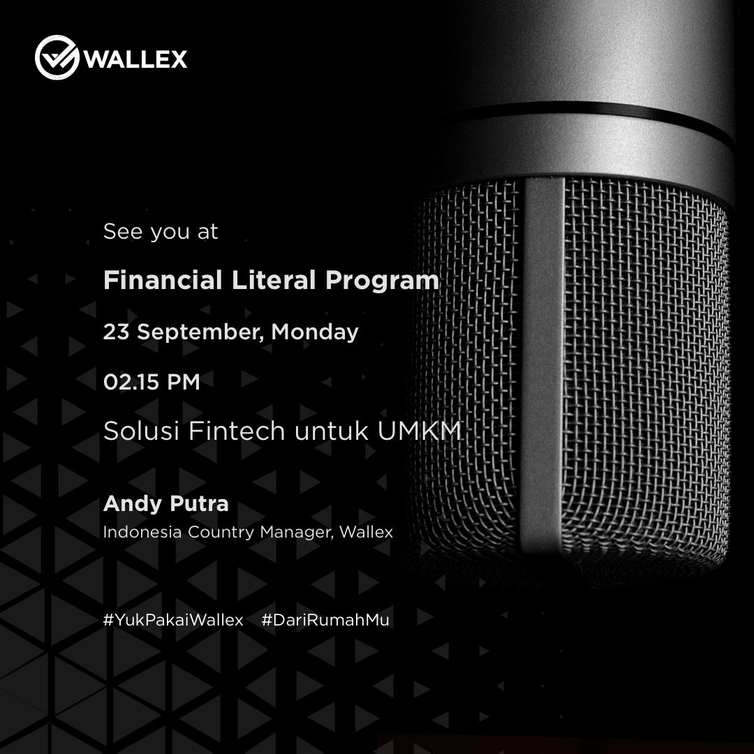 WallexGlobal's tweet photo. @andyputra - Indonesia Country Manager for @WallexID will be speaking about "Fintech Solution for Indonesian Micro, Small, Medium Enterprises" at the Financial Literal Program on September 24 starts at14.15

#YukPakaiWallex #DariRumahMu #IFSE2019 #FintechID #PakaiFintech https://t.co/iDp35lQLb1