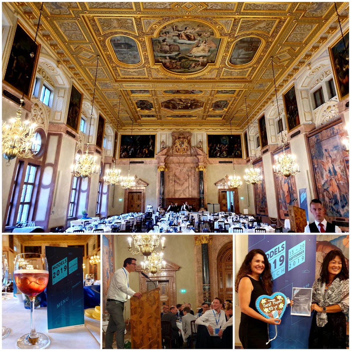 fortiss's tweet photo. #highlight at @modelsconf : Our director Prof. Pretschner announced the #award #winners at the @RESIDENZMUENCHN and thanked the organizing commitee. 

We thank all attendees for joining the #banquet and hope you had a wonderful week in #munich

#wirfeiernbayern #bayern #models19 https://t.co/AWZgwq4dgL