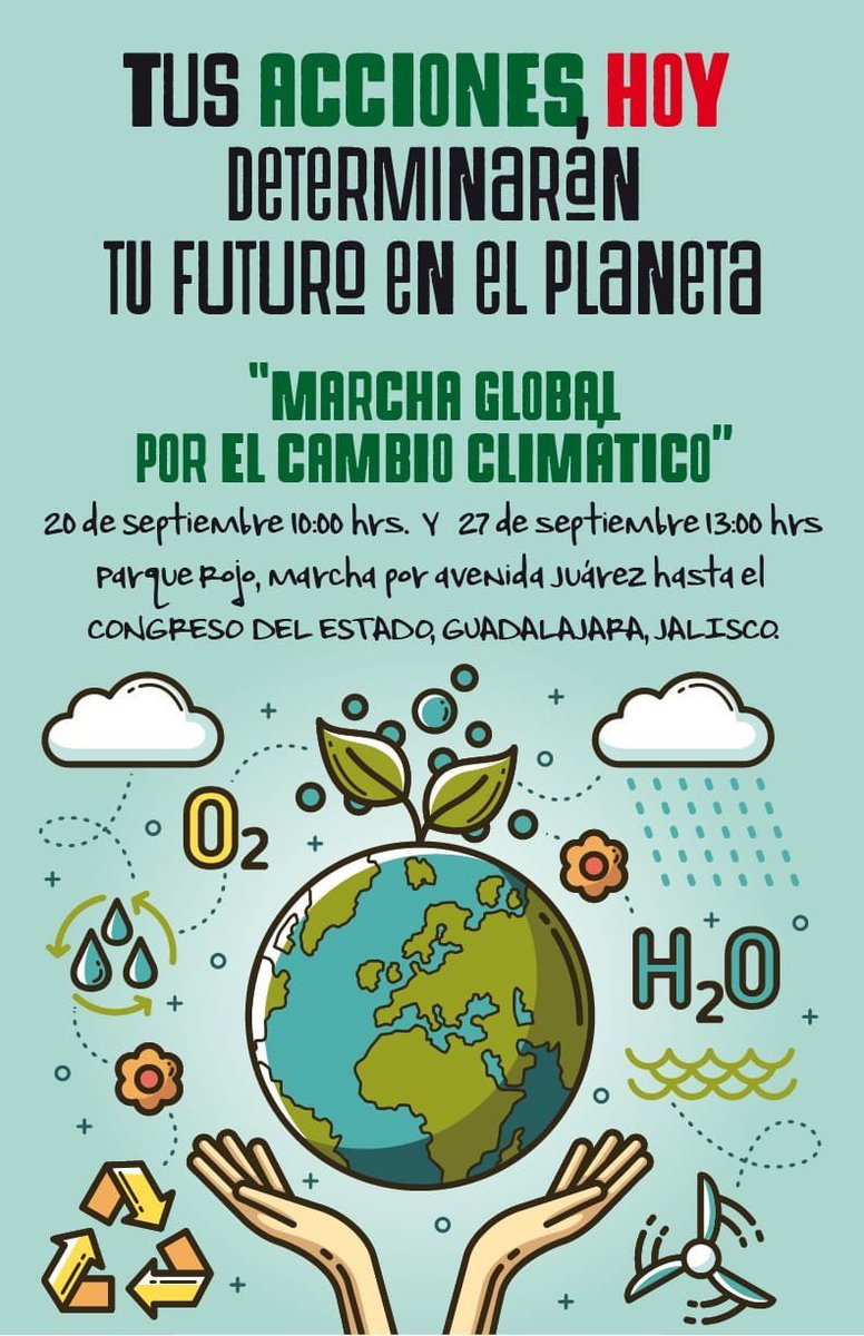 XRGuadalajara's tweet photo. Maรฑana nos vemos para apoyar a nuestros compaรฑeros de @Fridays4future !!
#ClimateStrike #FridaysForFuture #ClimateChange #XRSupportsFFF #WeAreOne #WeAreTheChange #ActNow #HuelgaGlobalPorElFuturo #GretaThunberg #StopTheExtinction #RebelForLife https://t.co/dvCV3ObBsL