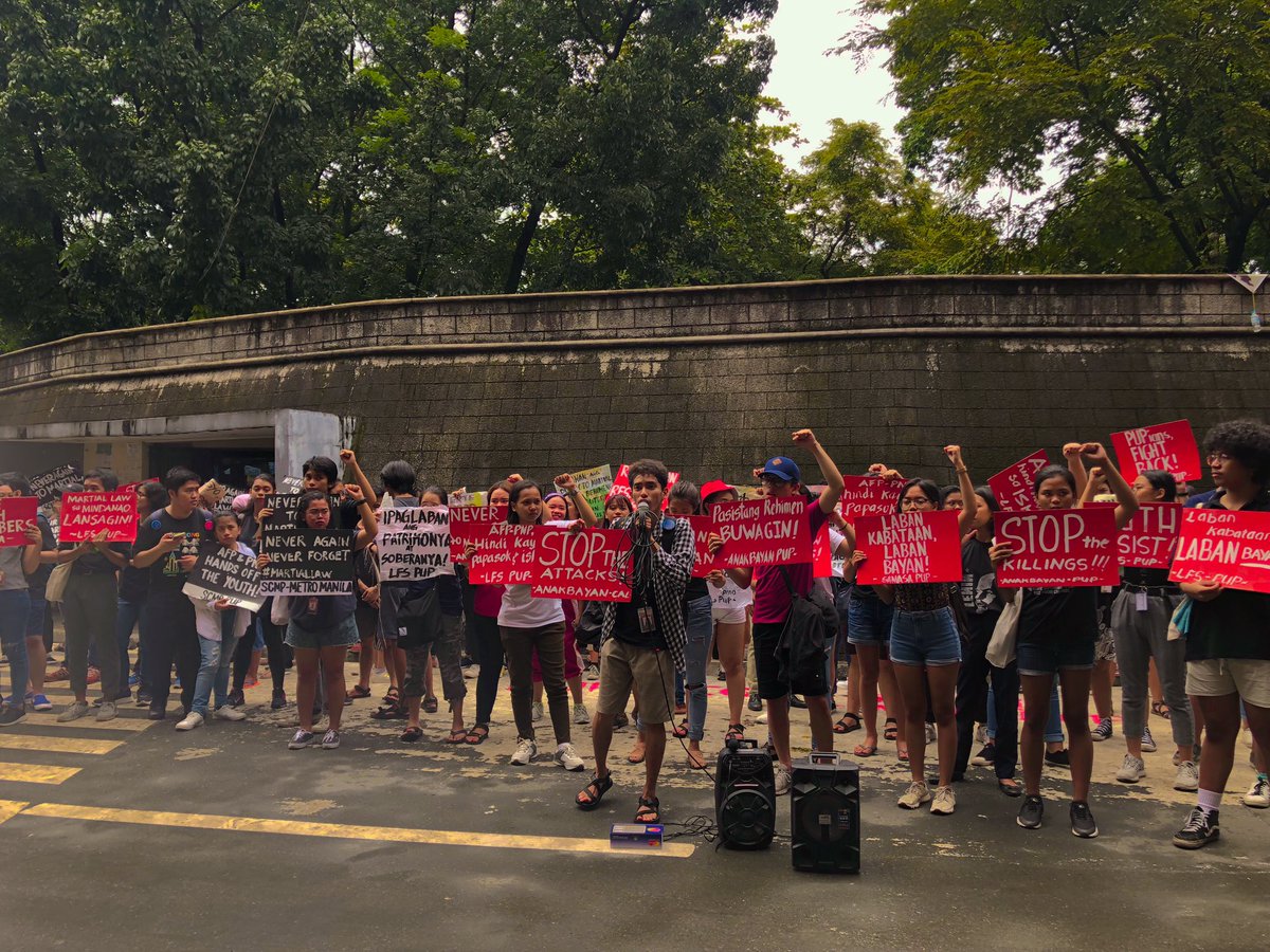 kabataan_pup's tweet photo. Sama-sama tayong pumunta sa Morayta upang makiisa sa malawak na hanay ng masa at ipaglaban ang ating mga demokratikong karapatan!
#PUPFightBack
#LabanKabataan
#LabanBayan https://t.co/HimSVpXsBk