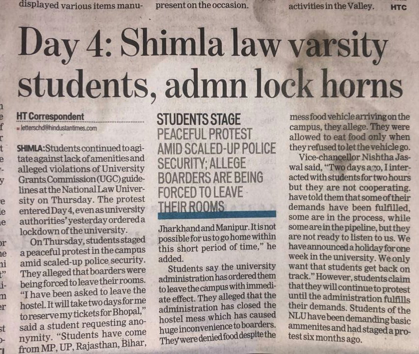 ipakhij4's tweet photo. #day4
#insaafhpnlucontinues
Despite of the inhuman condition we deny to call off. Untill our grievances are redressed.
#PeacefulProtest 
#insaafhpnlu2 #STANDWITHHPNLU 
@DCWDelhi @SwatiJaiHind @HRDMinistry @ravishndtv @ndtv @CMOFFICEHP @BJP4Himachal  @jairamthakurbjp @SBhardwajBJP https://t.co/iTFZQ7P1kg