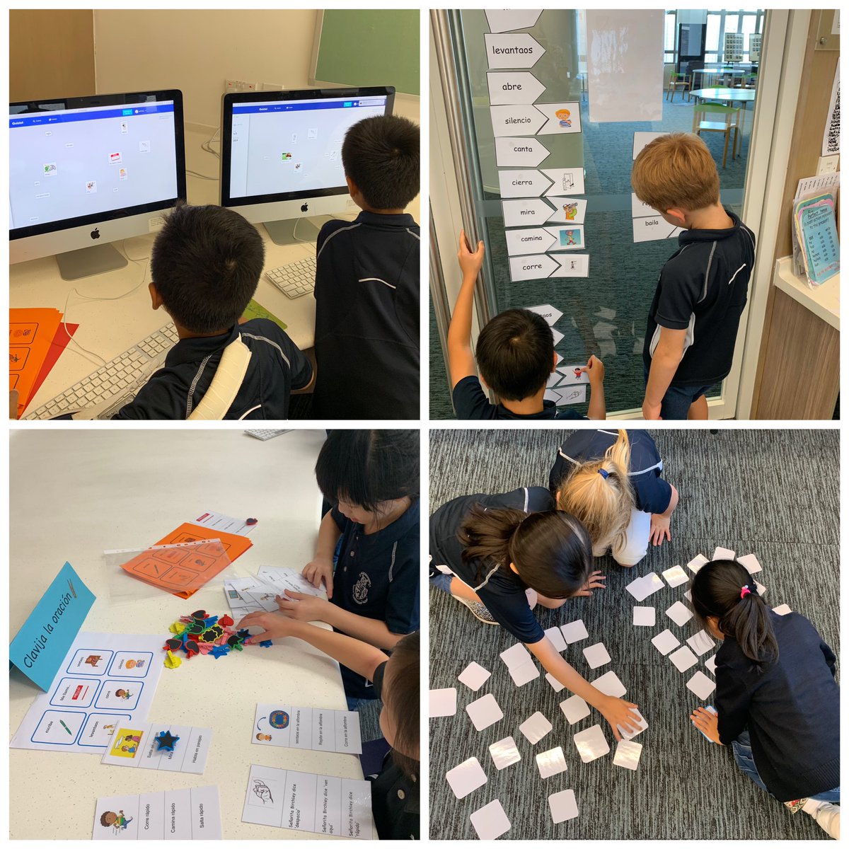 HarrowHKLang's tweet photo. A carrousel is an efficient way of learning new vocabulary in a fun and engaging way. Year 3 Spanish love it! https://t.co/mRpBXgQ557