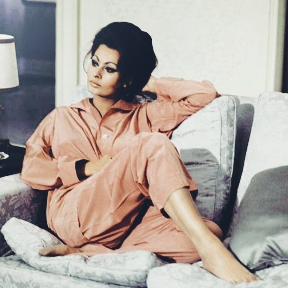 Everything you see I owe to spaghetti.\" HAPPY  BIRTHDAY to queen of pasta (and pyjamas) Sophia Loren x 