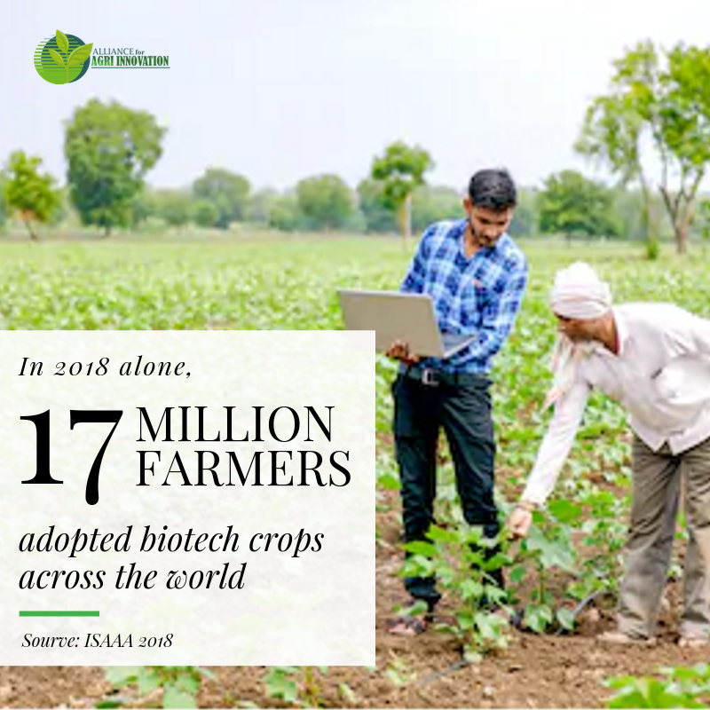 AllianceAgri's tweet photo. #RT and appreciate the hardwork and dedication of the #farmers who contributed to #FoodSecurity goals of over 78 nations by adopting #GMTech #Thoughtoftheday
@isaaa_org https://t.co/S6zrZ9GHHu