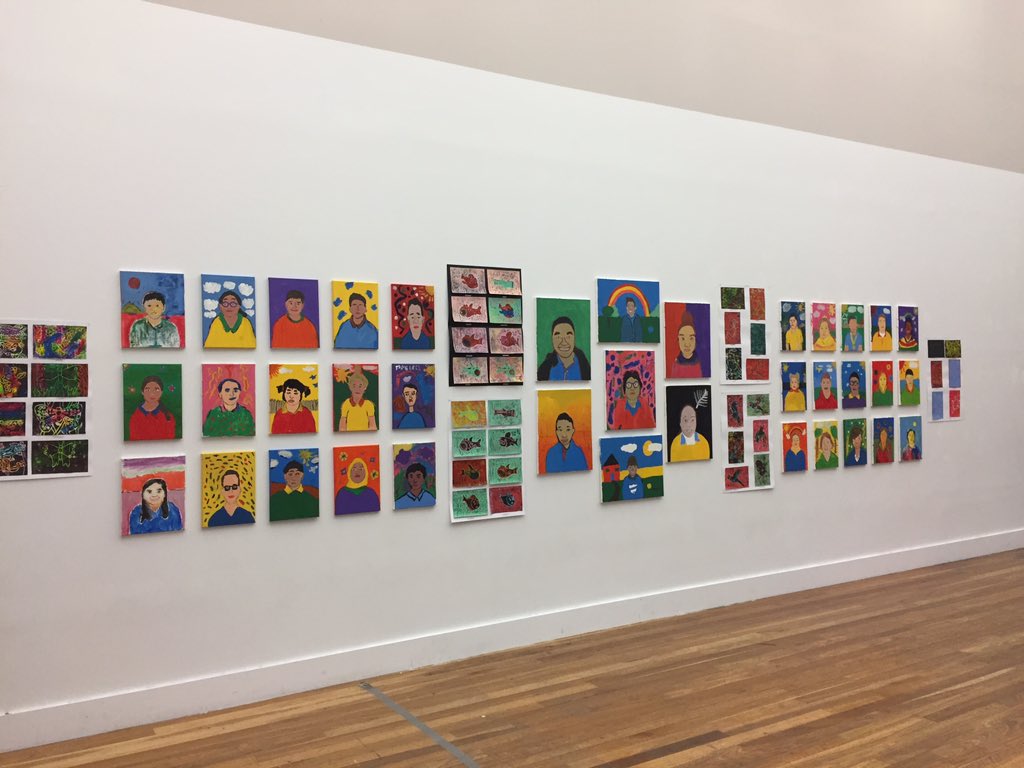 Amazing artworks and ceramics at the #ShiningStars2019 exhibition.