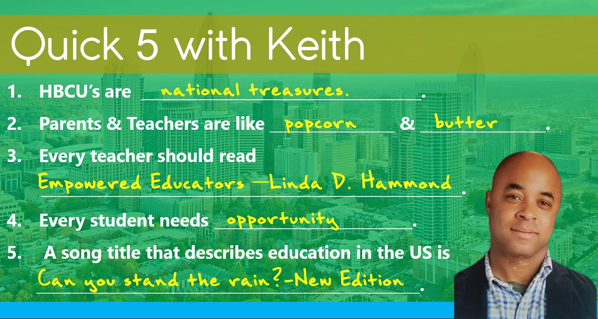 urbaned4change's tweet image. UEC #FeatureFriday
Our #Quick5 with Keith! @WK_Burgess