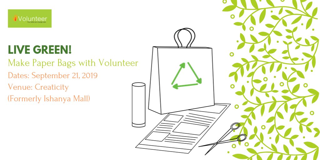iVolunteerIndia's tweet image. Dear Punekars, Joins us this weekend to make #ecofriendly paper bags, and distribute them to the stalls and public. @IshanyaF #yellowribbon #SayNoToPlastic #iVolunteer #pune #Volunteering