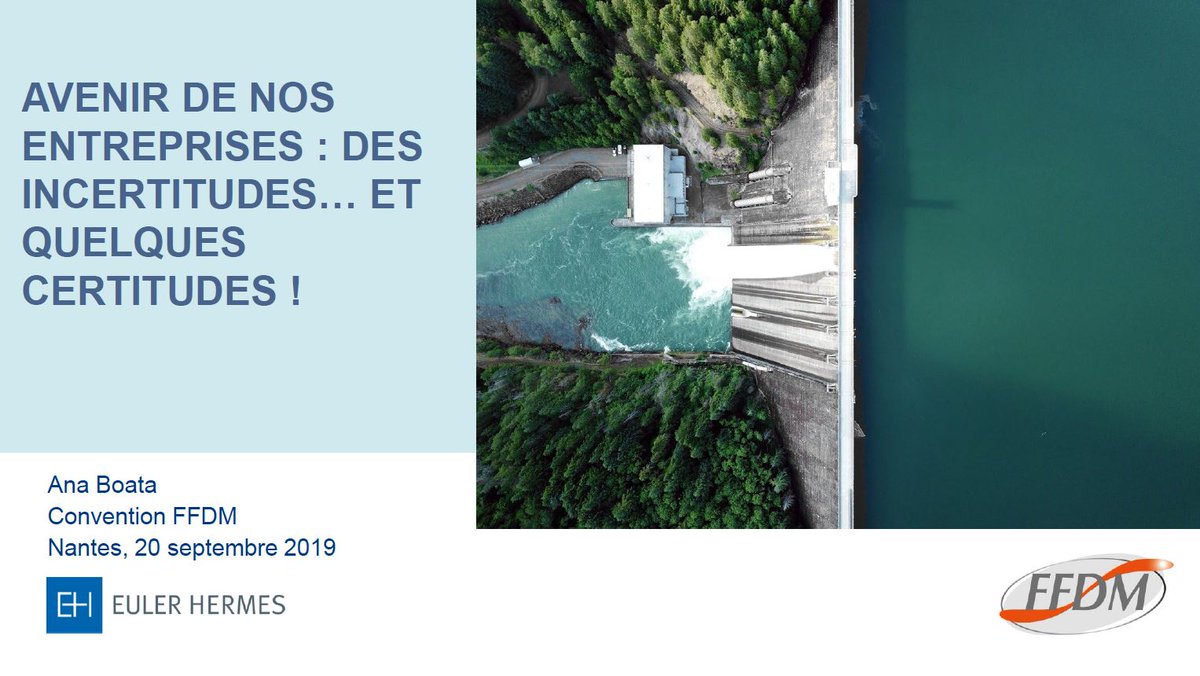 [Convention #FFDM 2019] 
Quelles perspectives de croissance pour les entreprises françaises à l'horizon 2020 ?🧐 Décryptage ce matin avec notre #ExpertEH <a href="/ana_boata/">Ana Boata Daniele</a> lors de la convention annuelle de la Fédération Française des #Métaux à la <a href="/CCINantes/">CCI Nantes St Nazaire</a> 🚧🚆ffdm.fr