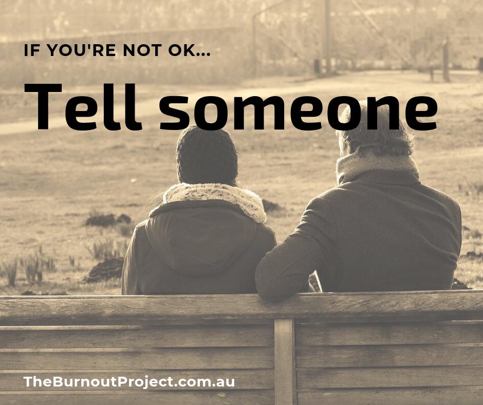 DrAmyImms's tweet photo. If you're struggling, please reach out and tell someone.
Don't stay silent due to shame, feeling like a failure, believing no-one can help, or impact on work. 
You don't have to do this alone
People can help
Tell someone
Lifeline 131114
#burnout #mentalhealth #workplacewellbeing https://t.co/AZRMc8Zujt