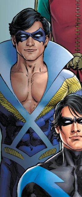 ...the color of the body suit, just like in the original panel on the right. What's even cooler is Nicola even recreated the yellow feathers around the chest and shoulders just like the original design. /15