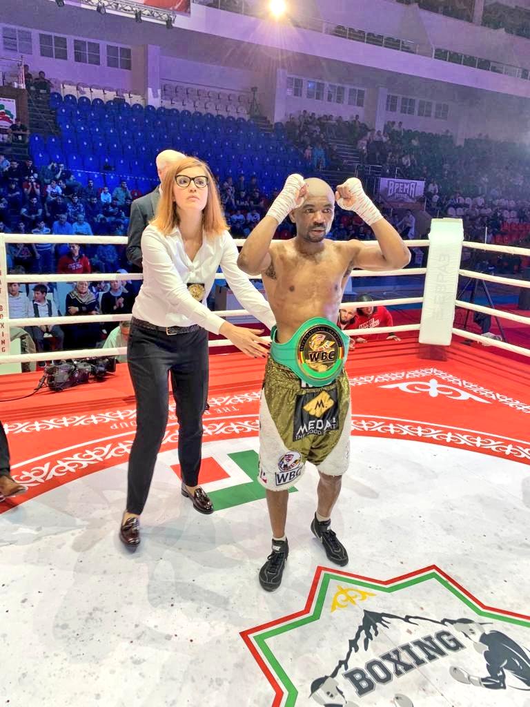 TimesBoxing's tweet image. Jackson "Van Tonder" Chauke won the WBC International flyweight title last night with unanimous points decision over Mekhdi Abdurashedov in Russia, Grozny City.