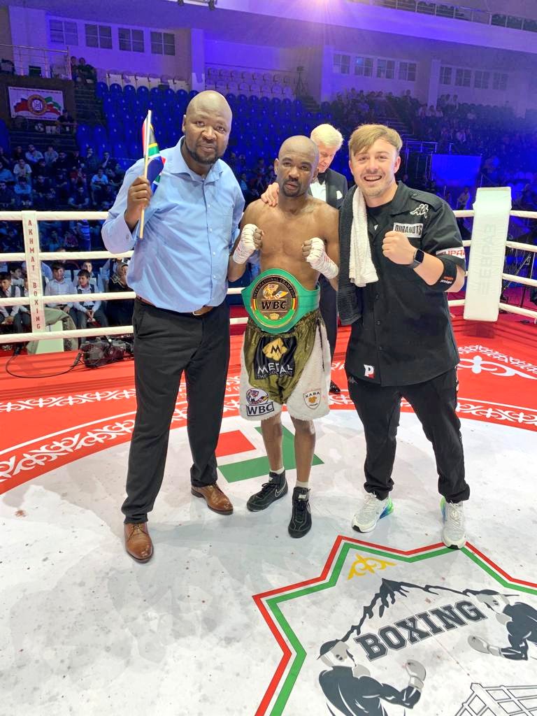 TimesBoxing's tweet image. Jackson "Van Tonder" Chauke won the WBC International flyweight title last night with unanimous points decision over Mekhdi Abdurashedov in Russia, Grozny City.