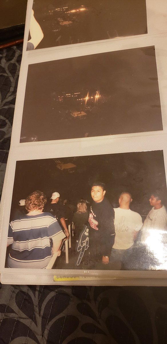 EdsonBaeza's tweet photo. 09/20/99. My 1st EVER WWE Event, a #RAW (foam finger pic). @VinceMcMahon walked into the #CompaqCenter as WWE Champion. @TheRock NSockConnection (@RealMickFoley) defeated @Undertaker and @WWETheBigShow to become #TagChamps. @StephMcMahon stepped into the ring for the 1st time! https://t.co/QynDVLlSG4