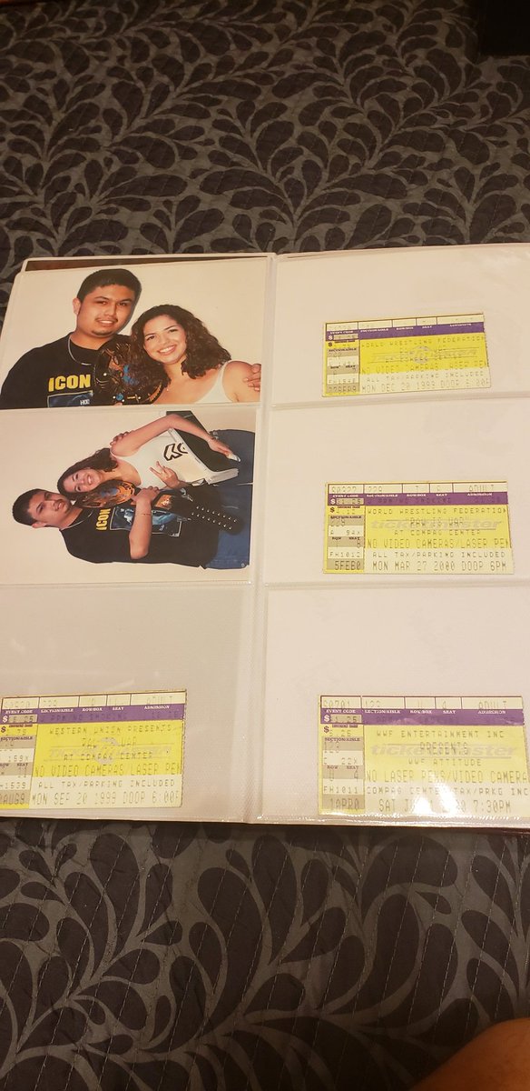 EdsonBaeza's tweet photo. 09/20/99. My 1st EVER WWE Event, a #RAW (foam finger pic). @VinceMcMahon walked into the #CompaqCenter as WWE Champion. @TheRock NSockConnection (@RealMickFoley) defeated @Undertaker and @WWETheBigShow to become #TagChamps. @StephMcMahon stepped into the ring for the 1st time! https://t.co/QynDVLlSG4