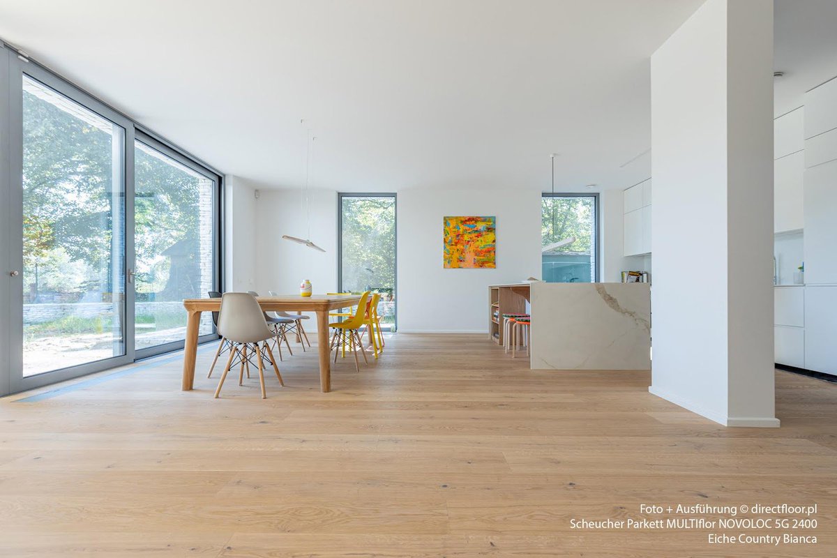 Großformatige Landhausdielen für beeindruckende Räume mit Scheucher Parkett bit.ly/31APZOw