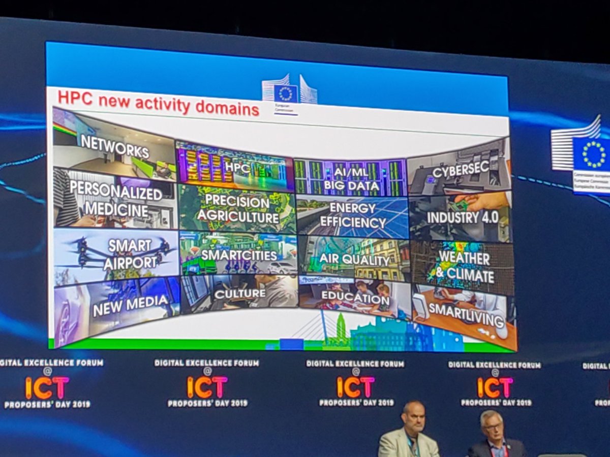 EU:n ICT-strategiassa fokuksessa: HPC, AI ja cyber security. Kajaaniin tulossa 1 kolmesta EU:n superkoneesta. Kova haaste EU-tasollakin, miten näille koneille saadaan tehokasta käyttöä, etenkin yrityspuolelta. Kajaanin oltava aktiivinen tässä ekosysteeminä #CEMIS  #ICTPropDay