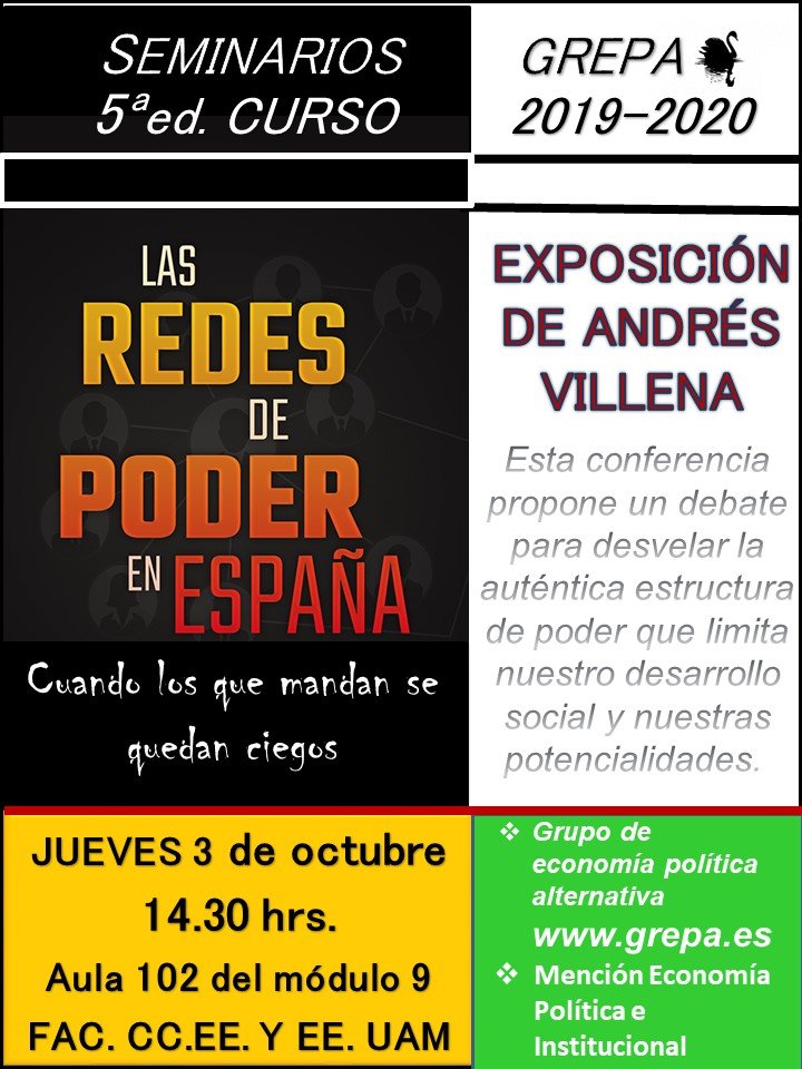 _GREPA's tweet photo. Arranque fuerte de GREPA este 3 de octubre con Andrés Villena @UAM_Economicas #GREPA #Economía Política e Institucional https://t.co/WyIwfjONql
