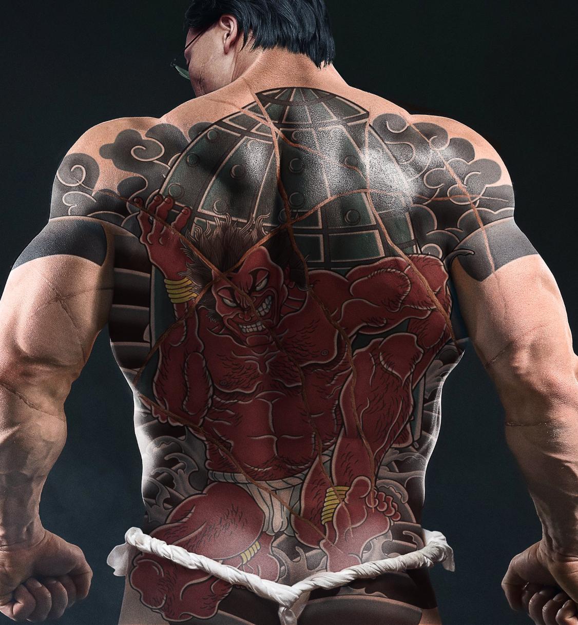 花山薫 侠客立ち キャラファイングラフ 連載30周年記念地上最強刃牙展