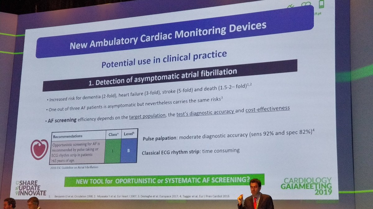 Cláudio Guerreiro (@ce_guerreiro) on Twitter photo Paulo Fonseca finding subclinical arrhythmias with smartwatches and other gadgets <a href="/paulobfonseca/">Paulo Fonseca</a> #GaiaMeeting2019 #cardiologiadegaia Paulo Fonseca finding subclinical arrhythmias with smartwatches and other gadgets <a href="/paulobfonseca/">Paulo Fonseca</a> #GaiaMeeting2019 #cardiologiadegaia