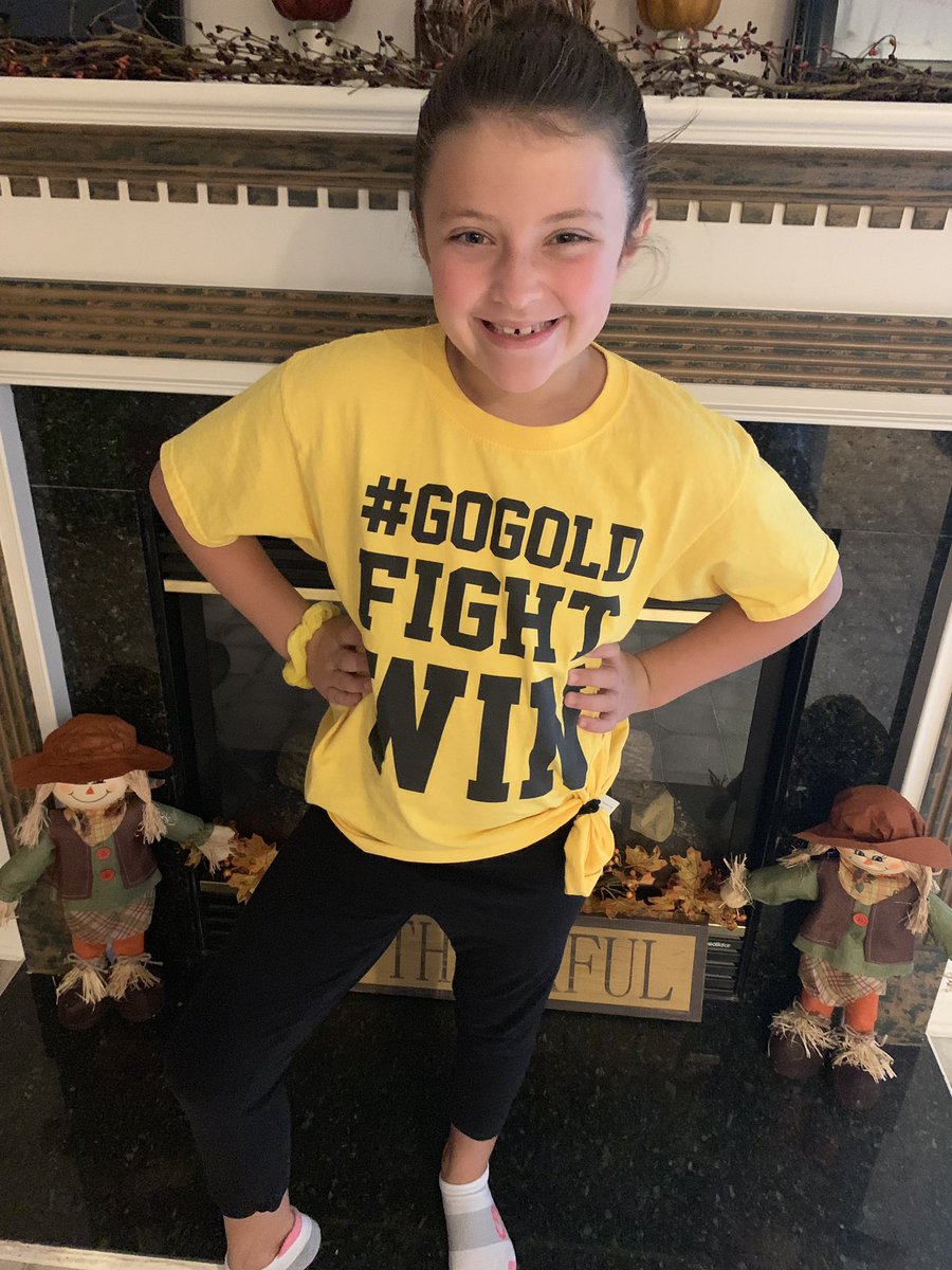 #GoGold for childhood cancer awareness! #childrencancerawareness  #sassymasseysmilesfoundation <a href="/HWPrincipal/">Lori Limpar</a> <a href="/mcgintys2/">Sean McGinty</a>