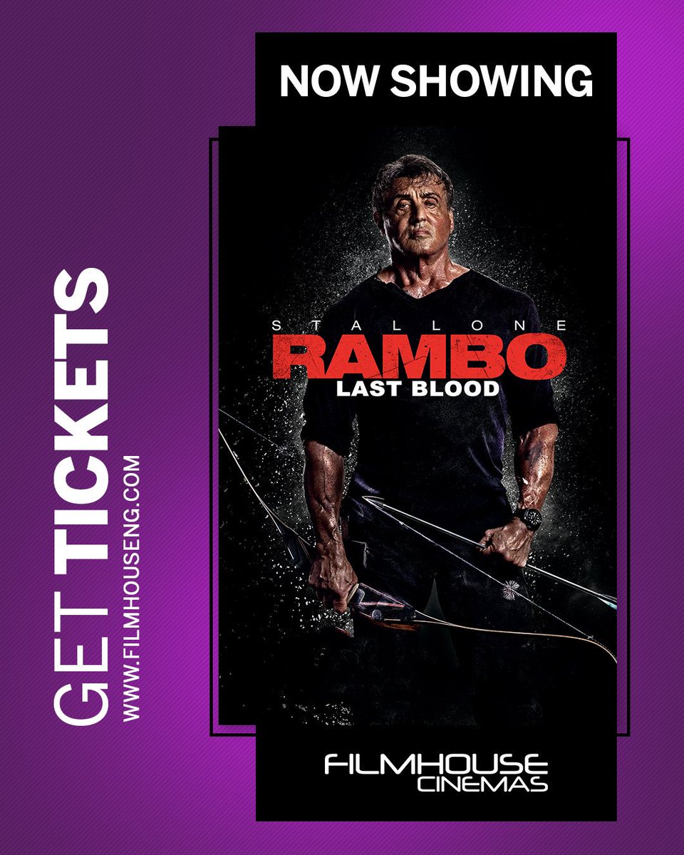 Rambo must confront his past and unearth his ruthless combat skills to exact revenge in a final mission. .
.
.

#rambo: Last blood is now showing on our screens. Click the link in our bio for tickets.  Follow <a href="/filmhouselekki/">Filmhouse Food and Drink</a> for more 
#filmhouselekki #filmhouse