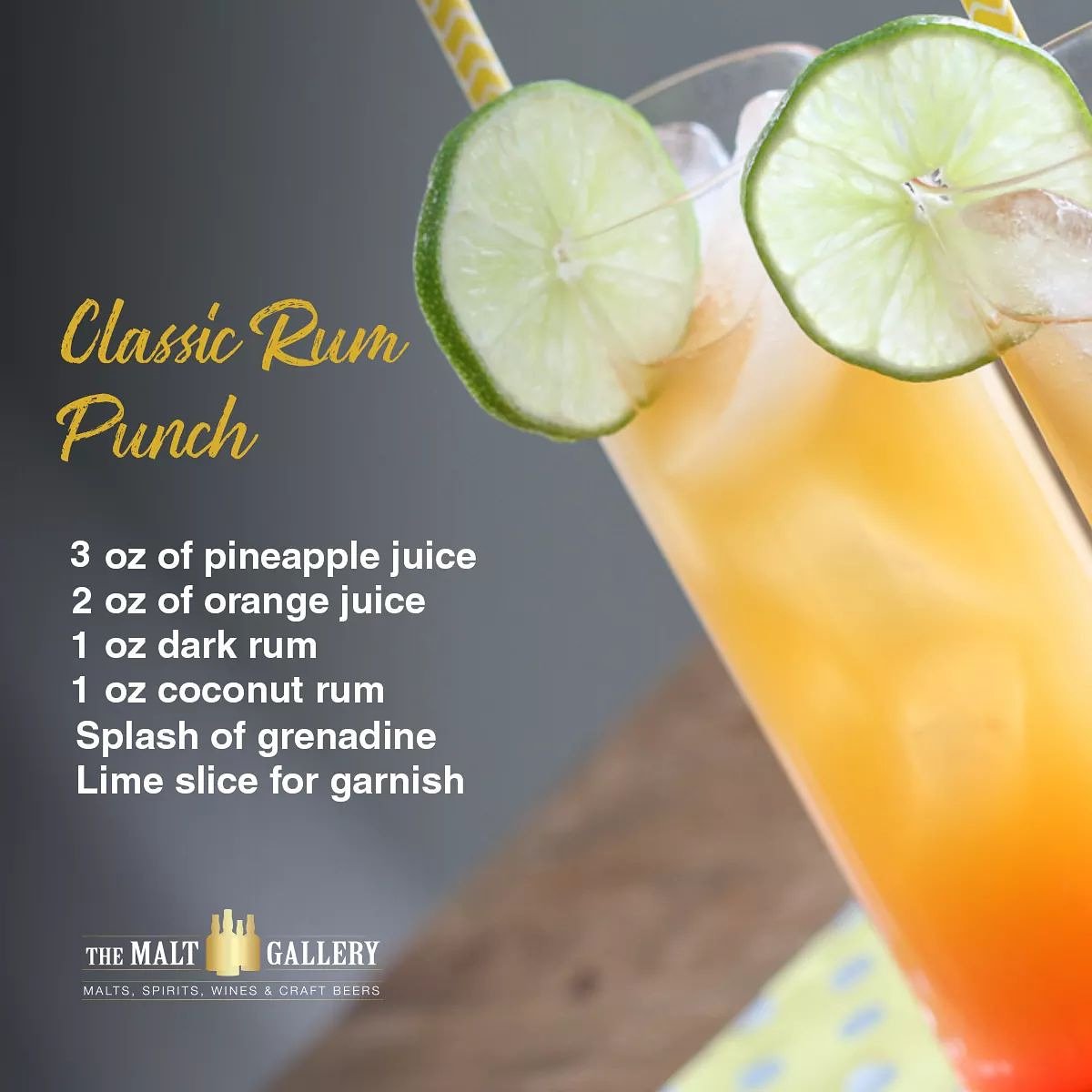 #RumPunchDay always needs to be celebrated.
Prepare this homemade recipe and enjoy.

#TheMaltGallery #Punch #Rum