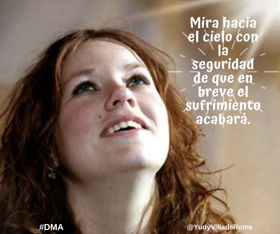 El Señor nos conforta con la seguridad de que todo tipo de sufrimiento qué hay en este mundo pronto acabará. ¡Jesús muy pronto volverá! Esa es nuestra esperanza. Mantengamos  esa seguridad viva en nuestro corazón. #DMA