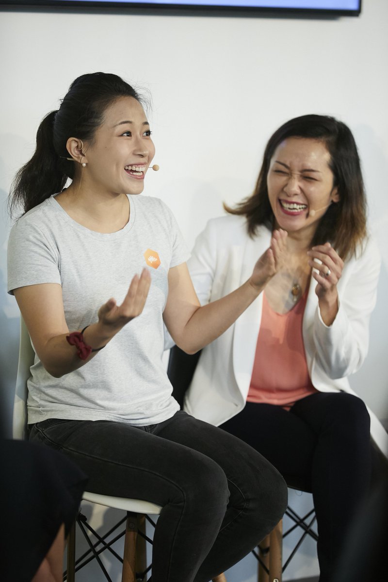 WSJAsia's tweet photo. Entrepreneur Renee Wang recalls her days at Google when she snuck back into the office late at night to do more work. #JournalHouse Singapore https://t.co/g4aFbMMzGH