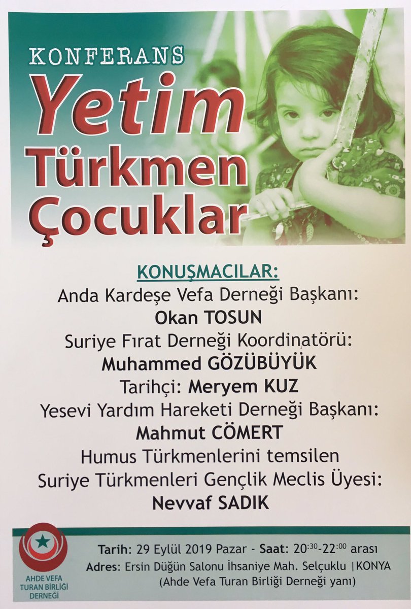 AHDE VEFA TURAN BİRLİĞİ DERNEĞİ (@avtbdernegi) on Twitter photo 