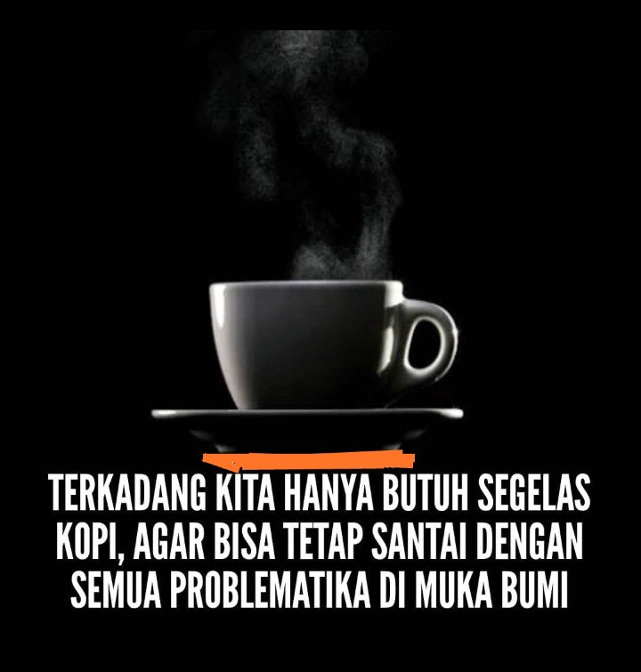kopihitam_108's tweet photo. Mari istirahatkan sejenak lelahmu https://t.co/oqT6L4bUez