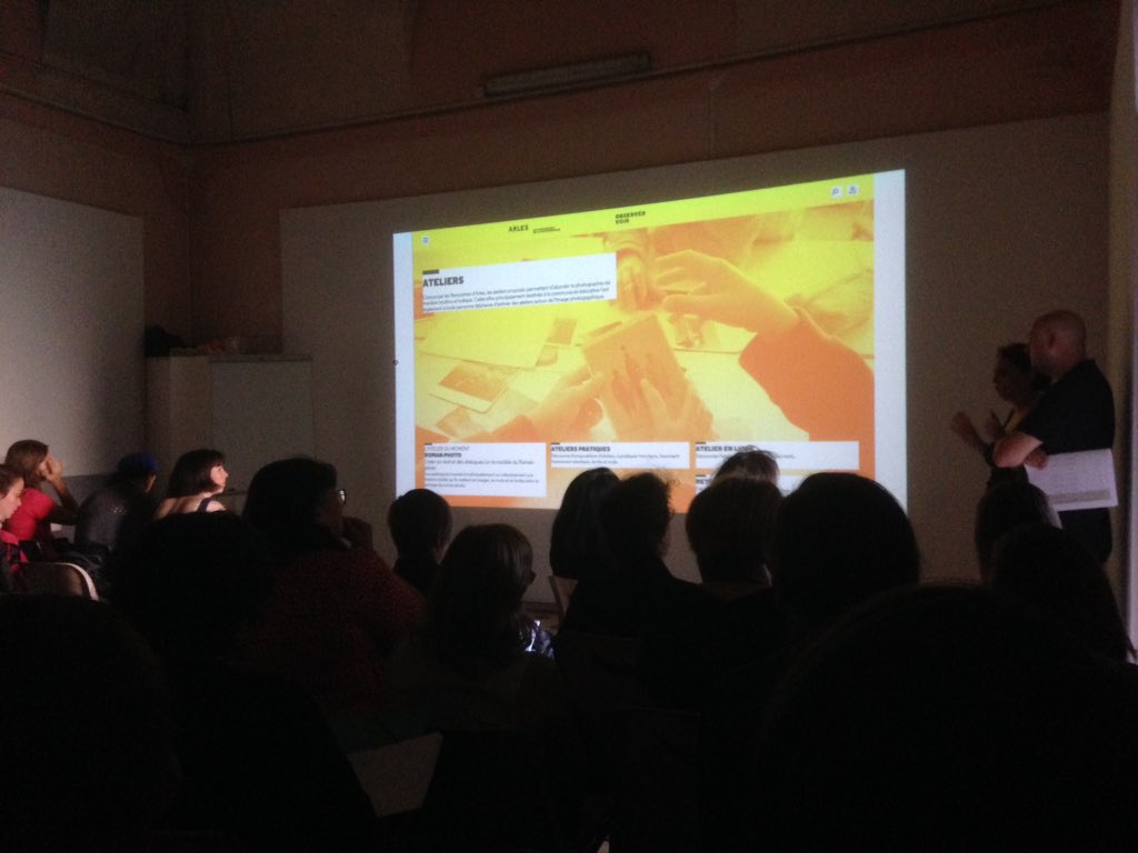 Deuxième journée des @rencontresarles pro d'éducation à l'image : démarrage des ateliers collaboratifs animés par le réseau MED et @canope_13 et @canope_84 ! 
#photo #mediationculturelle