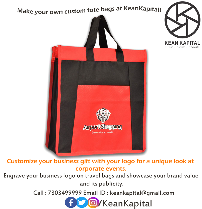 Make your own custom tote bags at #KeanKapital.
Customise your business gift with your logo for a unique look at corporate events.
#Travelbags #leatherbags #personalisedbagsforsale #corporatepersonalizedbagsforsaleonline

Call : 7303499999
Email ID : keankapital@gmail.com