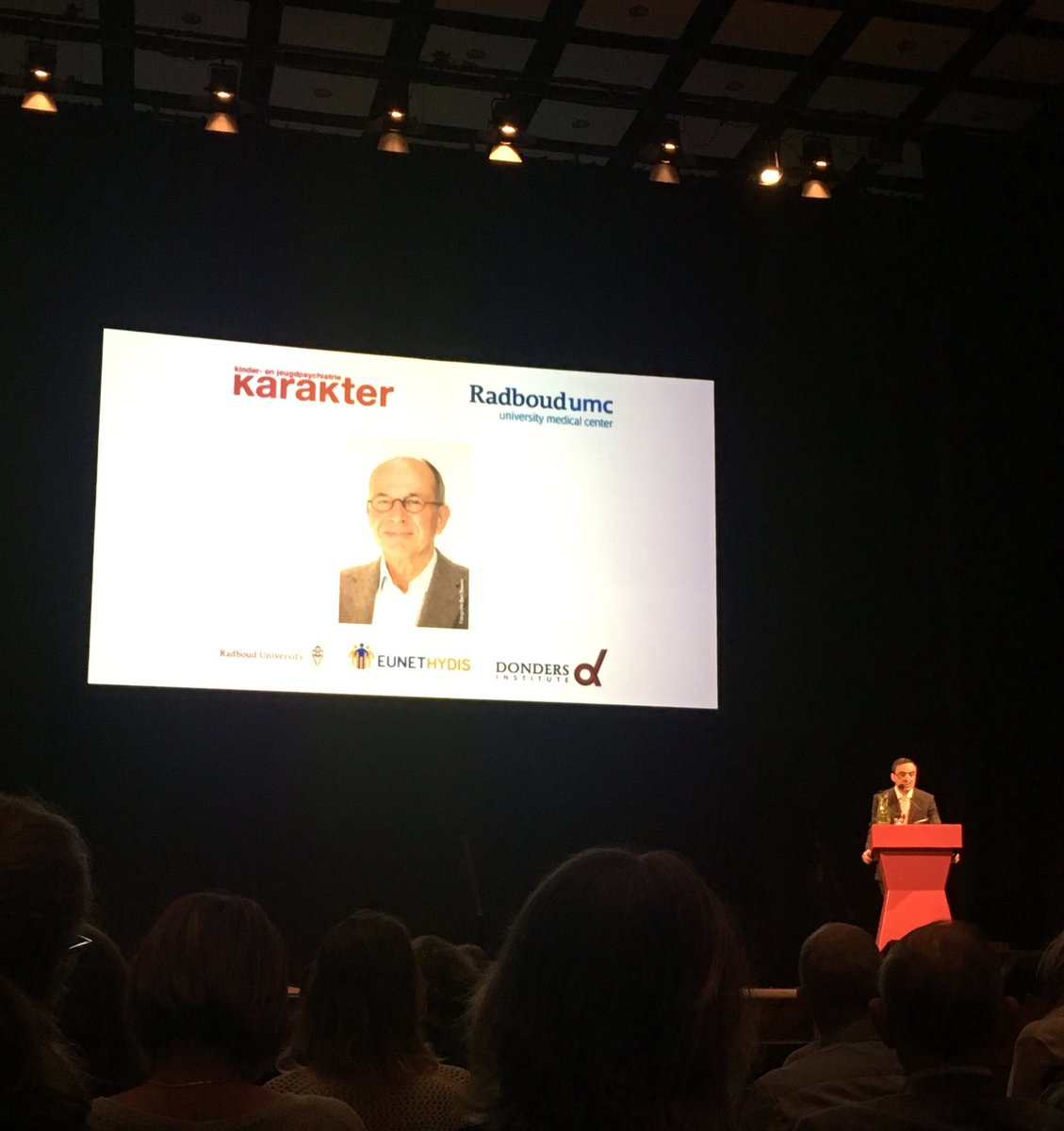 iza_prz's tweet photo. Child Psychiatry: what's next? 🤔 The symposium before the farewell lecture of professor Jan Buitelaar 🧠 has started ... Very exciting to be here and listen to all speakers 😊 #radboudumc #DondersInst https://t.co/Fn5yTp0pws