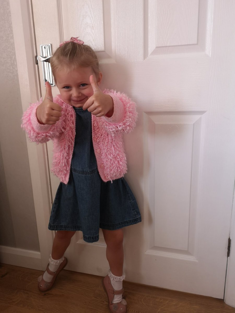 Doing Jeans for Genes day in her own style <a href="/Laneheadnursery/">Lane Head Nursery</a> <a href="/JeansforGenes/">Jeans for Genes UK</a>