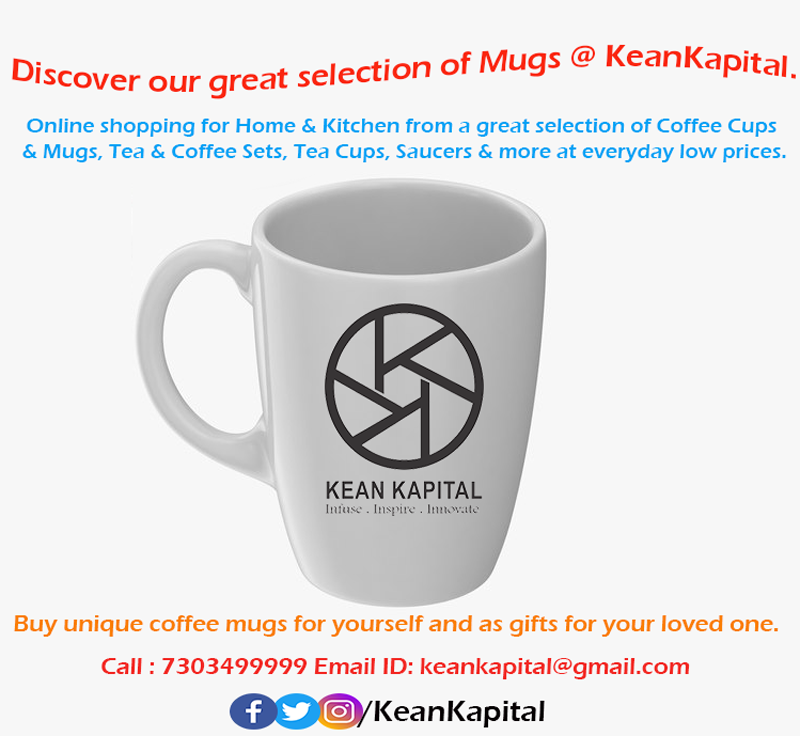 Online shopping for Home &amp; Kitchen from a great selection of Coffee Cups &amp; Mugs, Tea &amp; Coffee Sets, Tea Cups, Saucers &amp; more at everyday low prices.
#PersonalisedCoffeMugs #PersonalizedTeaMugs #CoffeeMugsforSaleOnline

Call : 7303499999
Email ID : keankapital@gmail.com