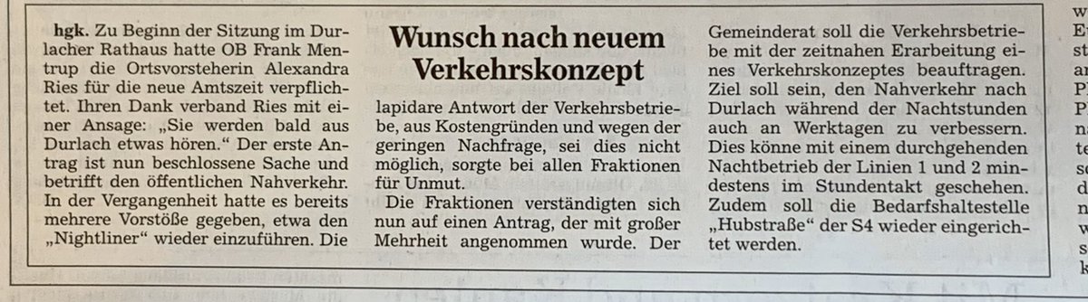 stefan_noe_'s tweet photo. So liebe Stadträte @Stadt_Karlsruhe jetzt gilt‘s! Wir brauchen attraktiven #ÖPNV 24/7. #Durlach u. #Bergdörfer sollten zudem durch #Ridehailing #myShuttle besser vernetzt werden. @FDP_Durlach @FDPKarlsruhe @cdu_fra_ka @spdfraktionka @grueneka @fuerka @JuergenWenzel @DieLinke_KA https://t.co/Tx9RAXF6L9