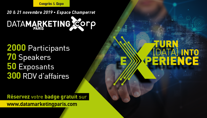 [WE ARE THE #DATAMARKETING REVOLUTION] November 20-21, turn #data into experience with our #DMParis leaders 👩‍💼👨‍💼 !
Grab your Free Pass at datamarketingparis.com/2019/pass-grat…